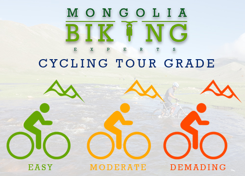 Cycling tour grades of Mongolia Biking Experts